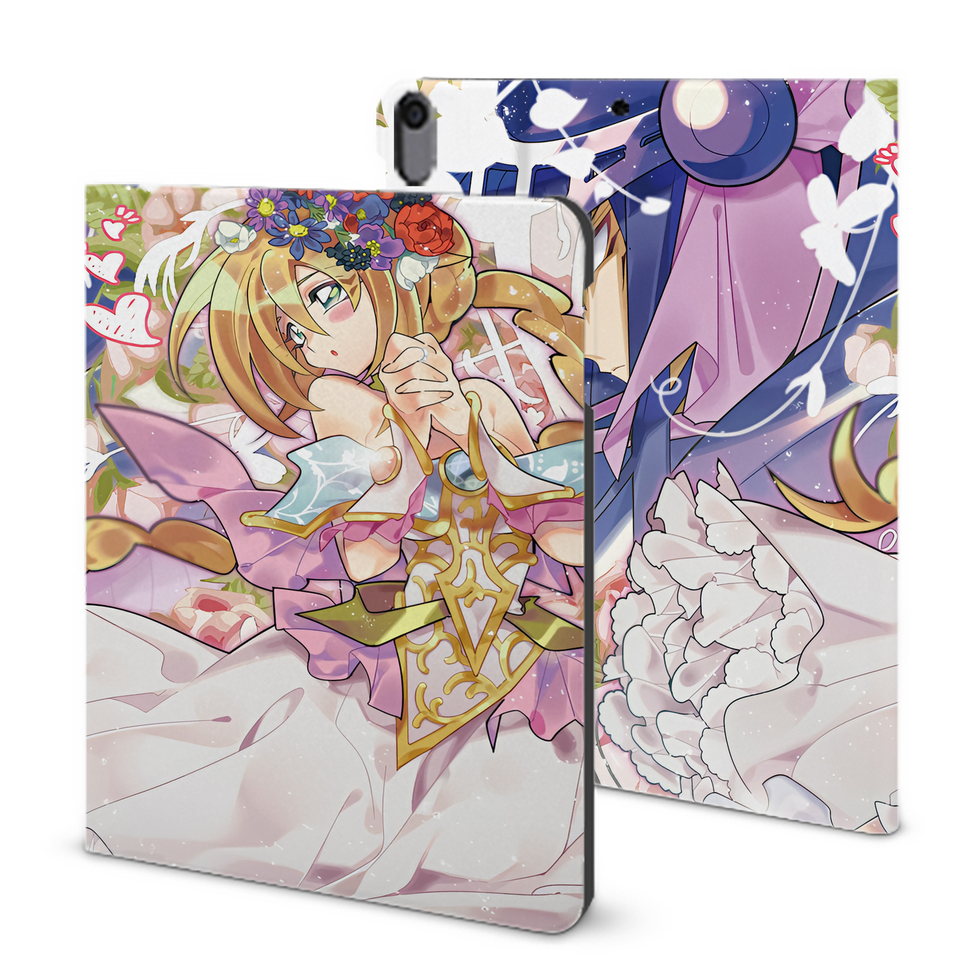 （画像用） 遊☆戯☆王 Yu-Gi-Oh! IPad ケース ブック型 PUレザー TPU 耐衝撃 軽量 薄型 ペン収納なし 全面保護 IPad 各モデル対応